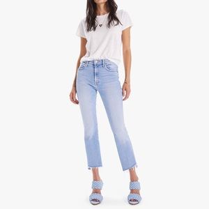 NWT MOTHER JEANS THE INSIDER CROP STEP FRAY